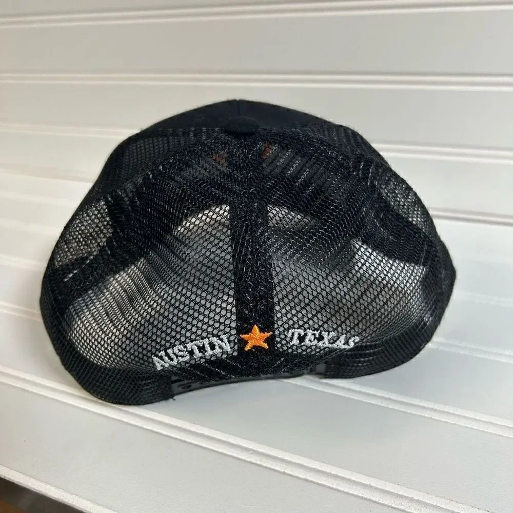 Tito's Vodka Handmade Austin Texas Black Mesh Snapback Hat Cap